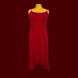 💃🏻Vintage Sparkle Asymmetrical Midi Dress💃🏻